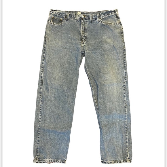 Carhartt Jeans Blue Denim Traditional Fit Straight Leg Medium Wash Mens 44X34
